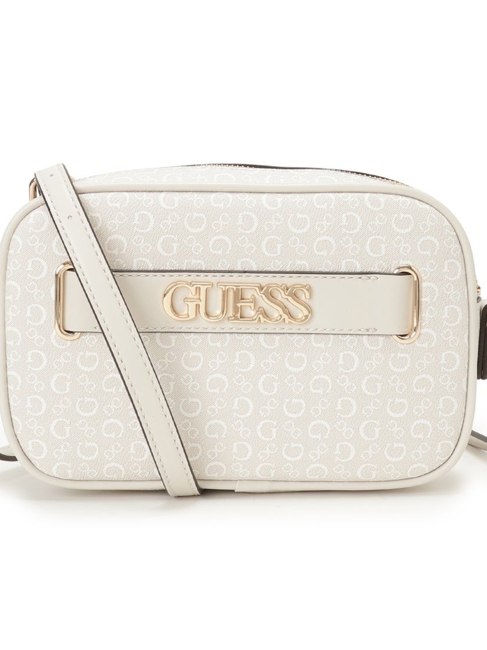 GUESS Cream Logo Crossbody Bag